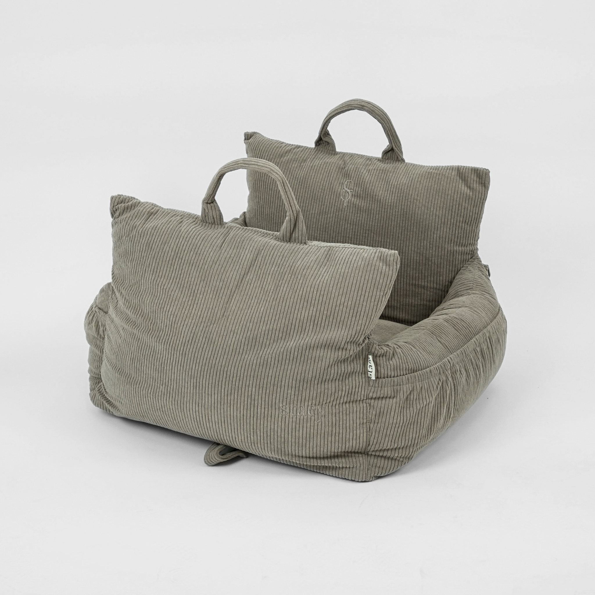Lara-autostoel voor honden | Taupe Corduroy