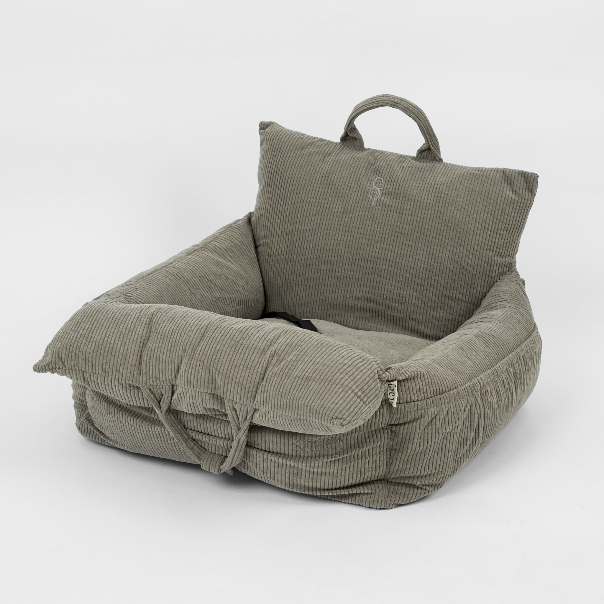 Lara-autostoel voor honden | Taupe Corduroy