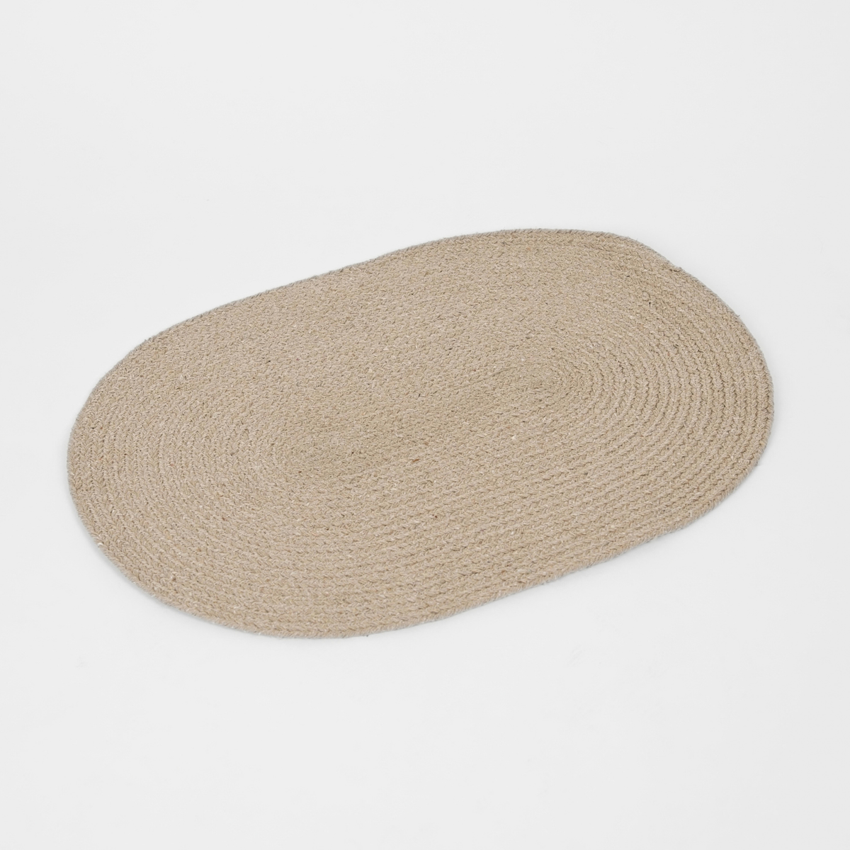 Elli - Braided Oval Feeding Mat - Sand