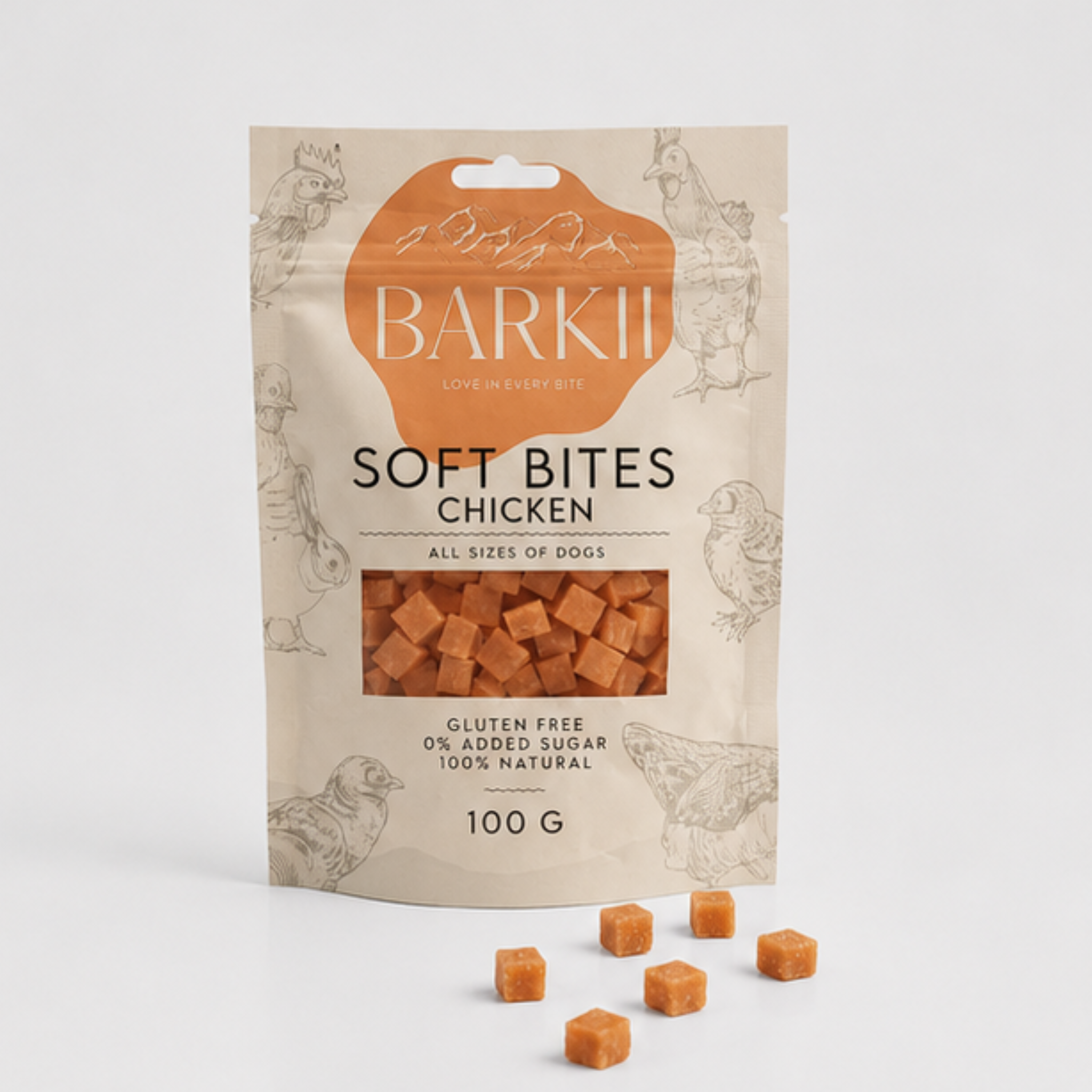 Barkii beloningen | Kip | 100 g.