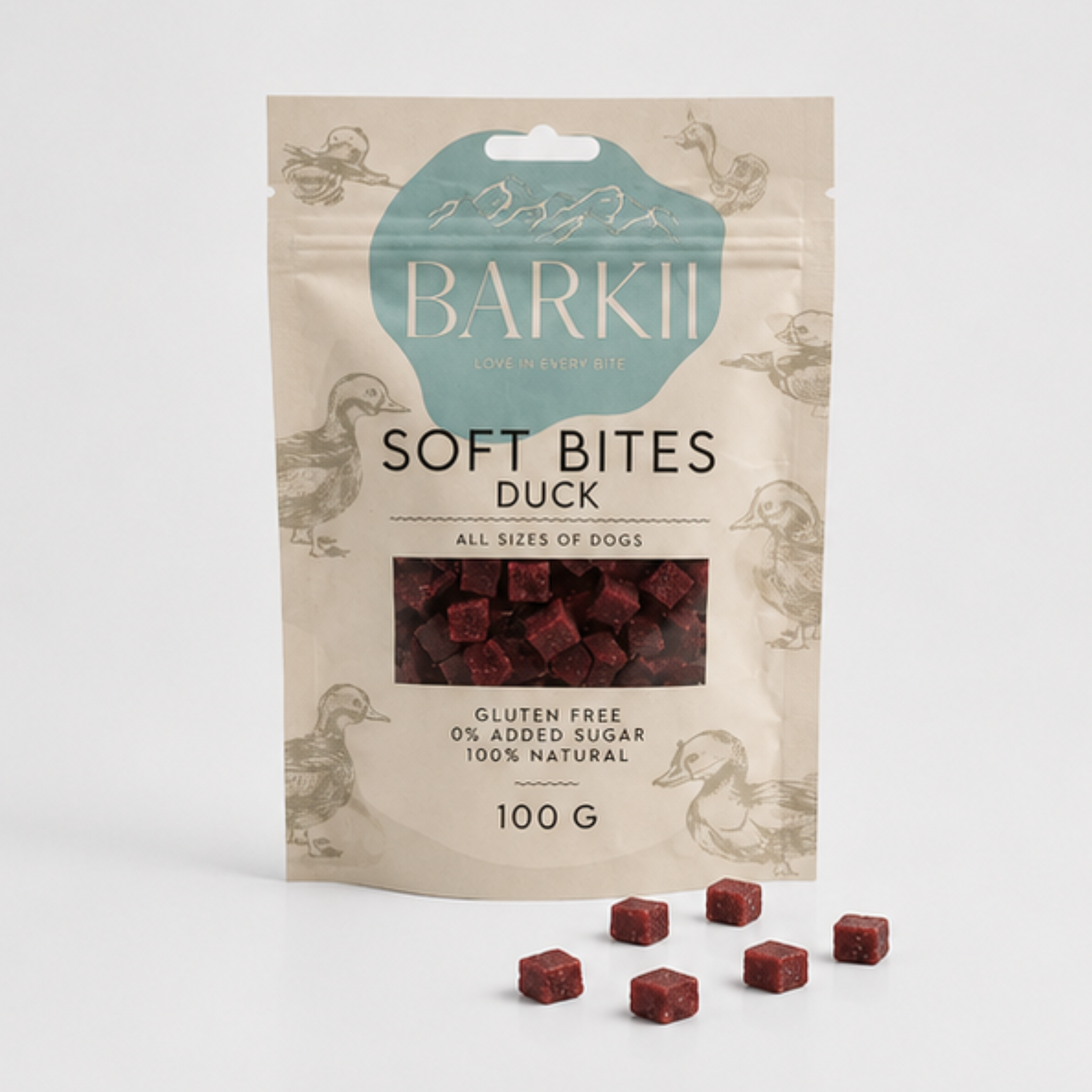 Barkii beloningen | Eend | 100 g.