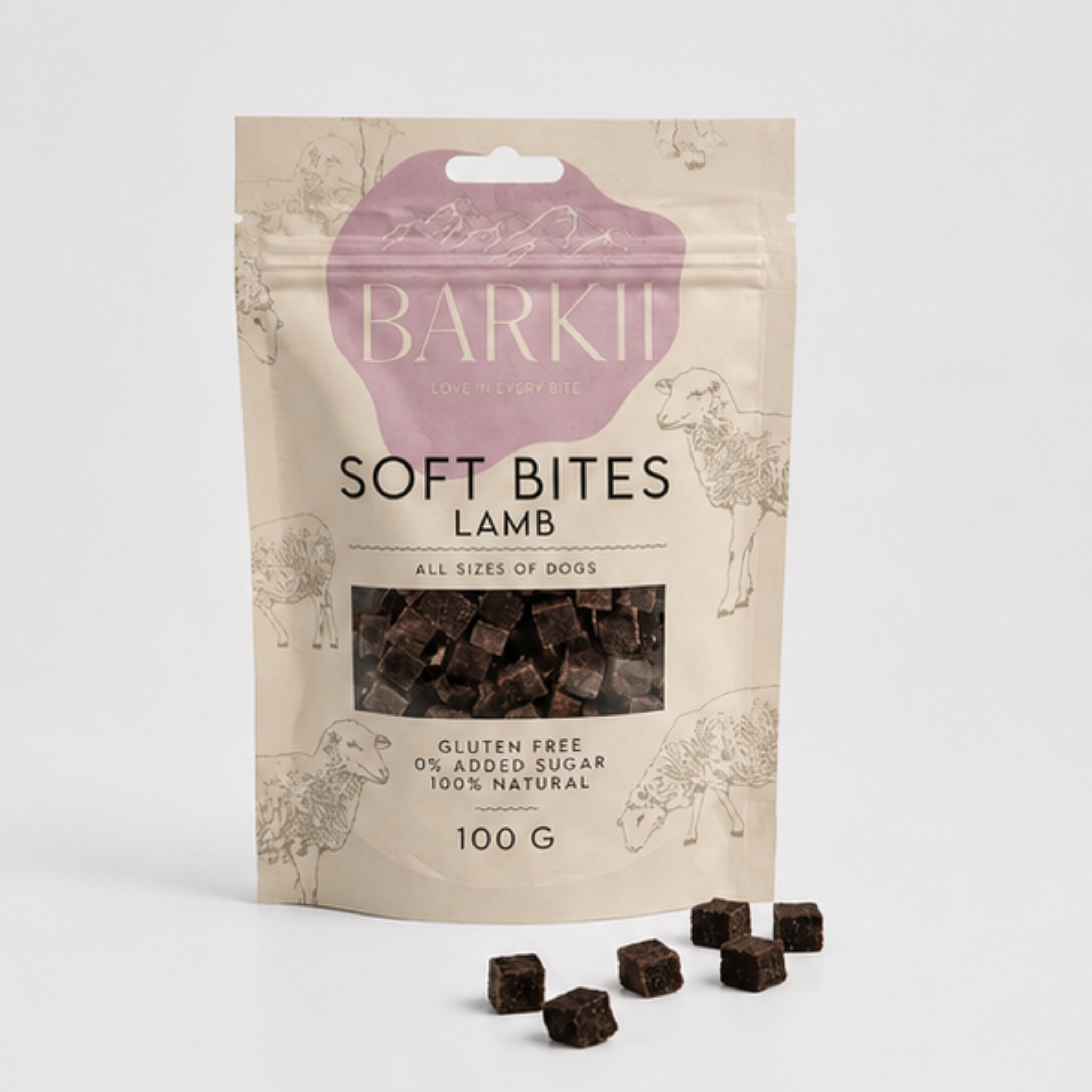 Barkii beloningen | Lam | 100 g.