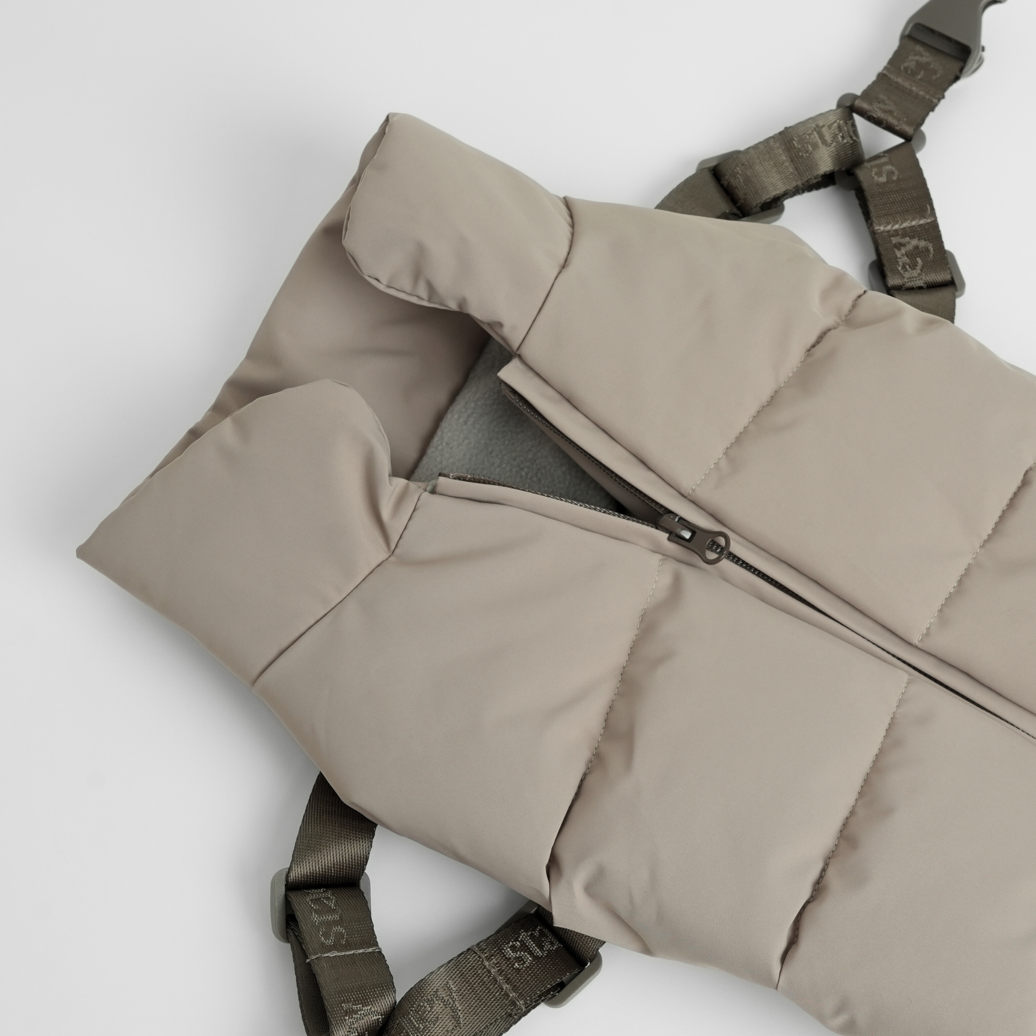 Vera Dog Coat w. Harness | Sand