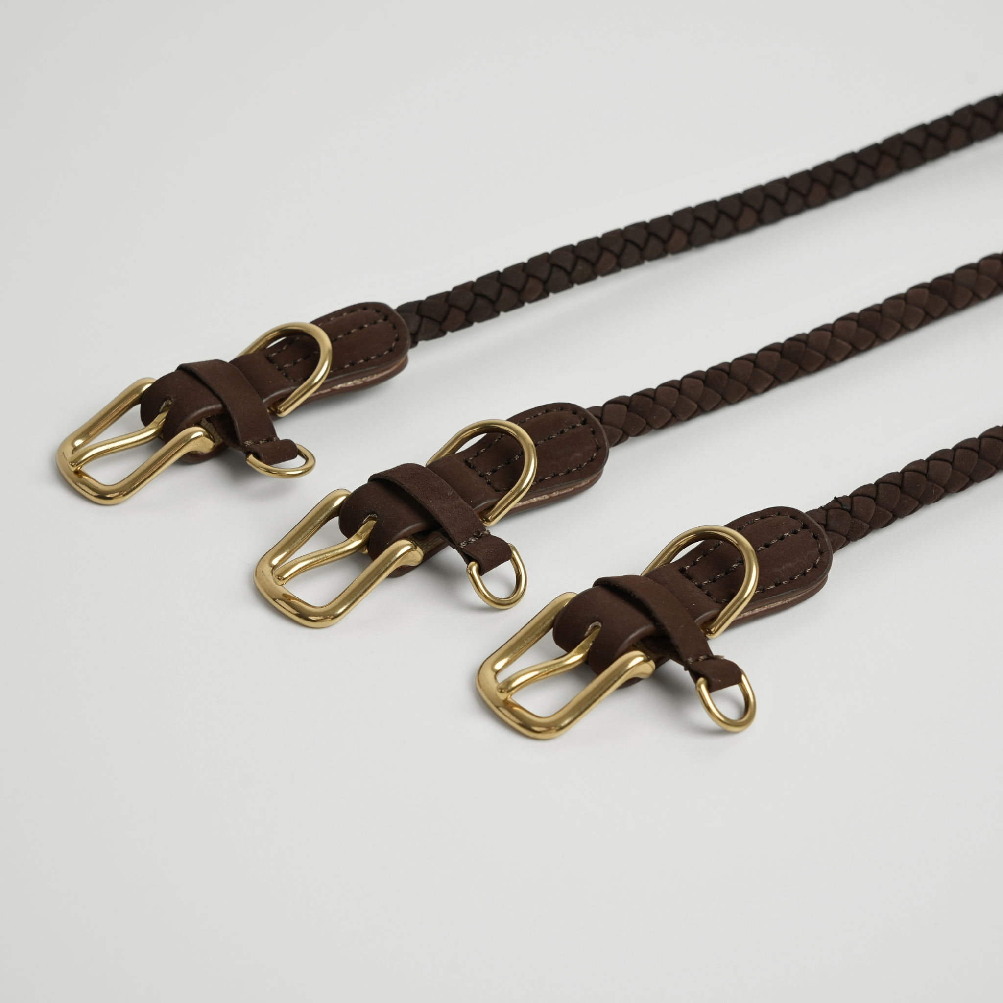 Kaia gevlochten halsband | Dark Oak