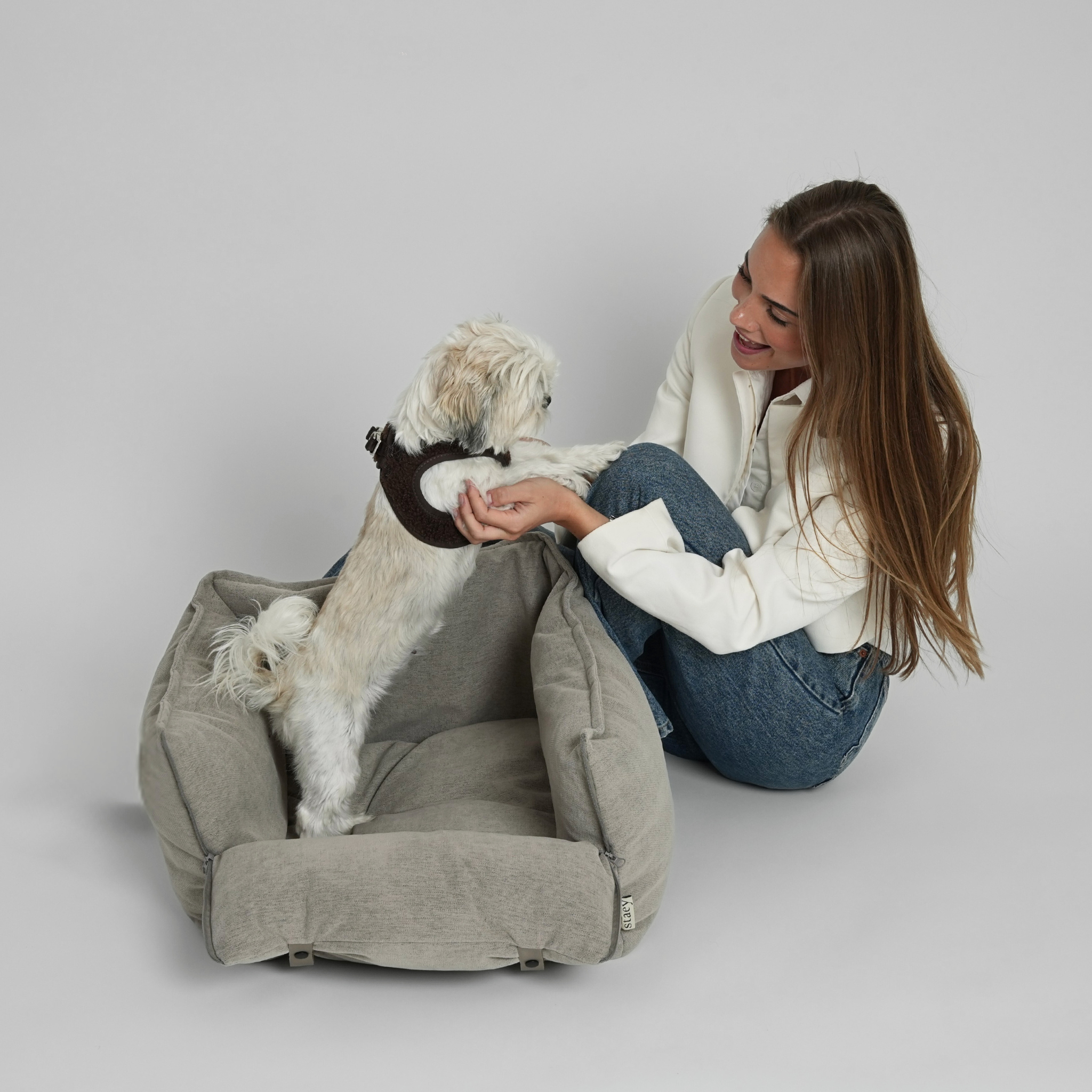 Fenja 2-in-1 Autostoel voor Honden | Dune