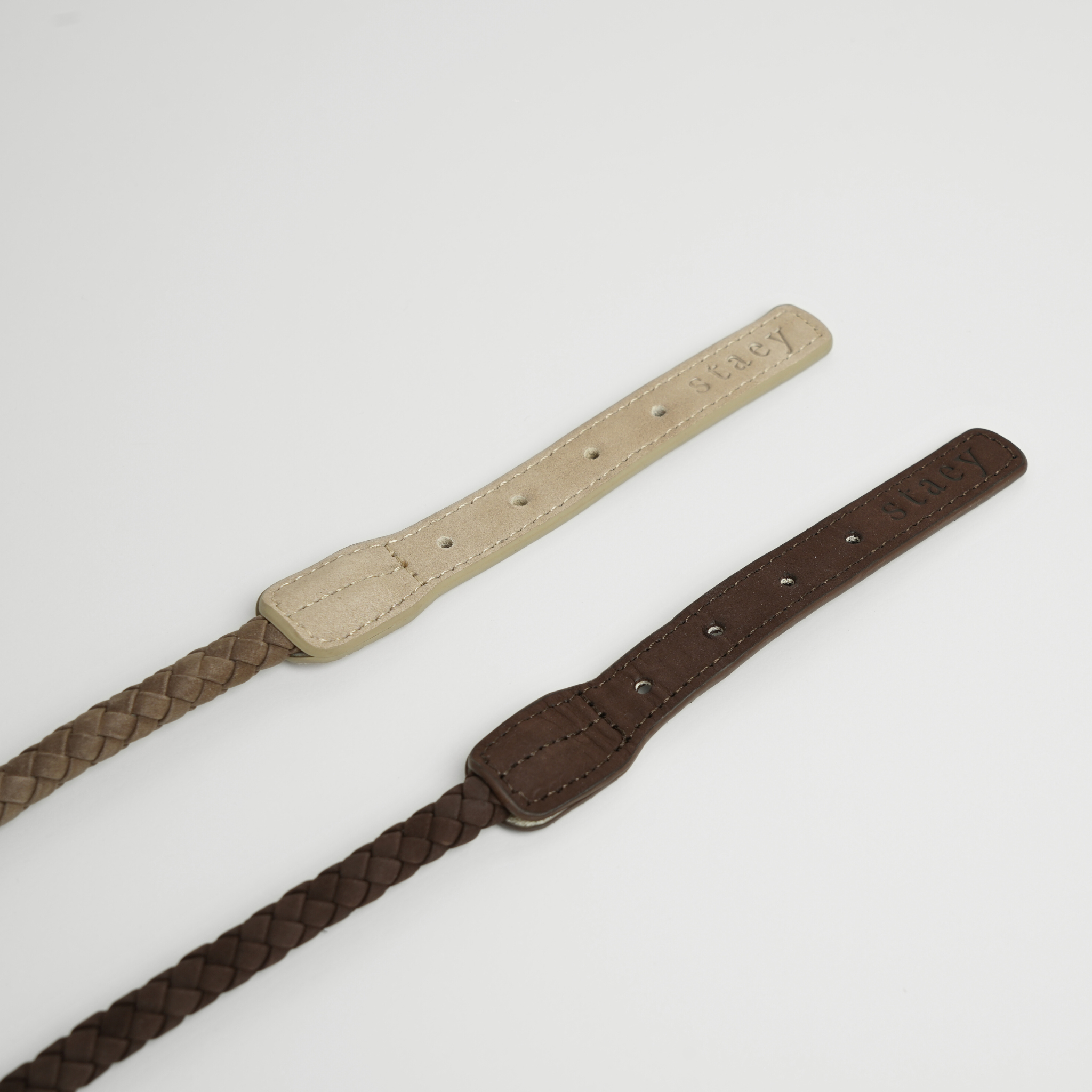 Kaia gevlochten halsband | Taupe