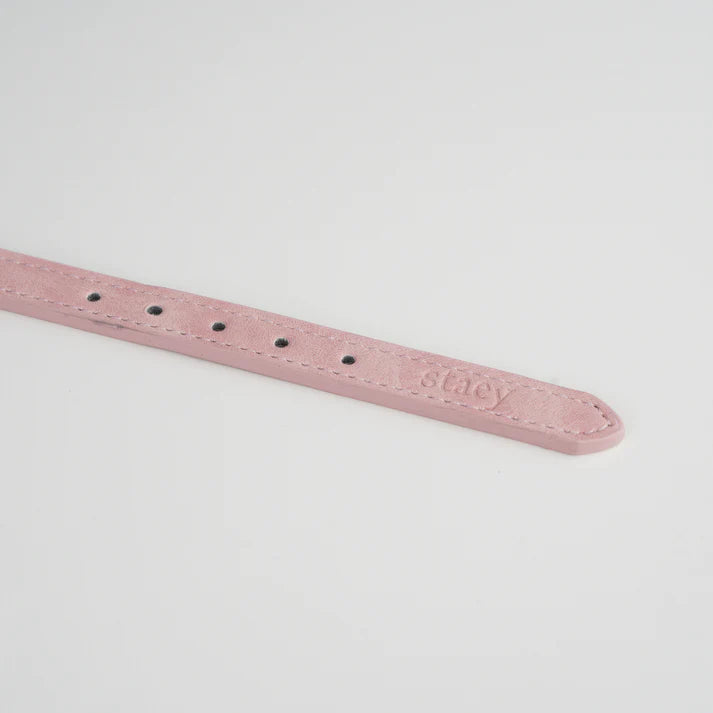 Grace leren hondenhalsband | Dusty Rose