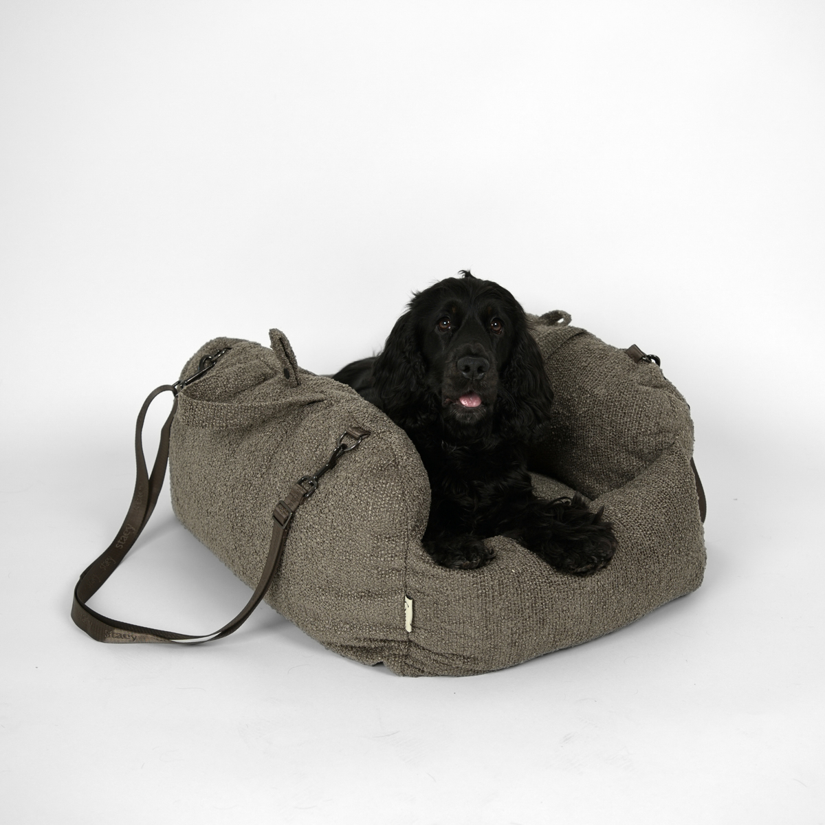 Siège auto 2-en-1 pour chien Tova XL | Chestnut Bouclé