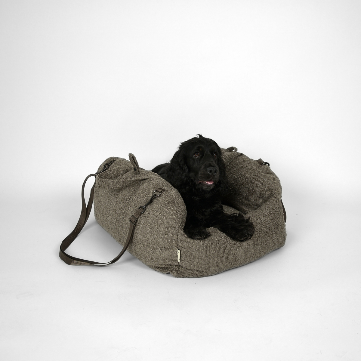 Siège auto 2-en-1 pour chien Tova XL | Chestnut Bouclé