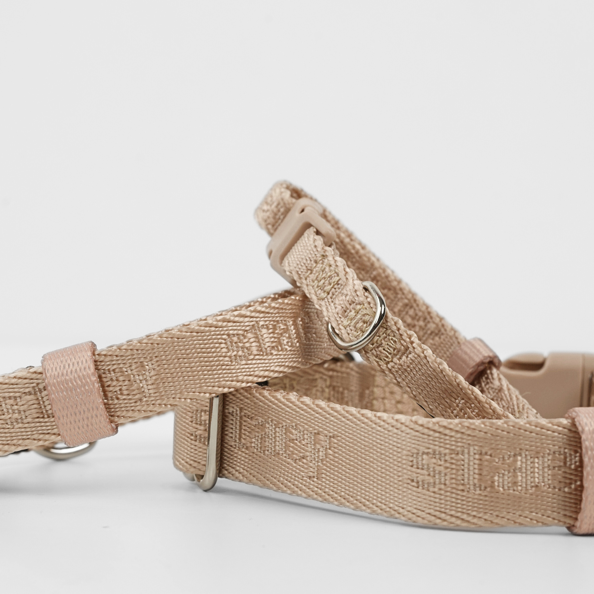 Elma Luxe Halsband met riem | Light Rose