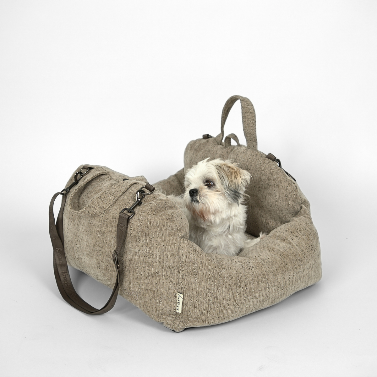 Siège auto 2-en-1 pour chien Tova | Sand