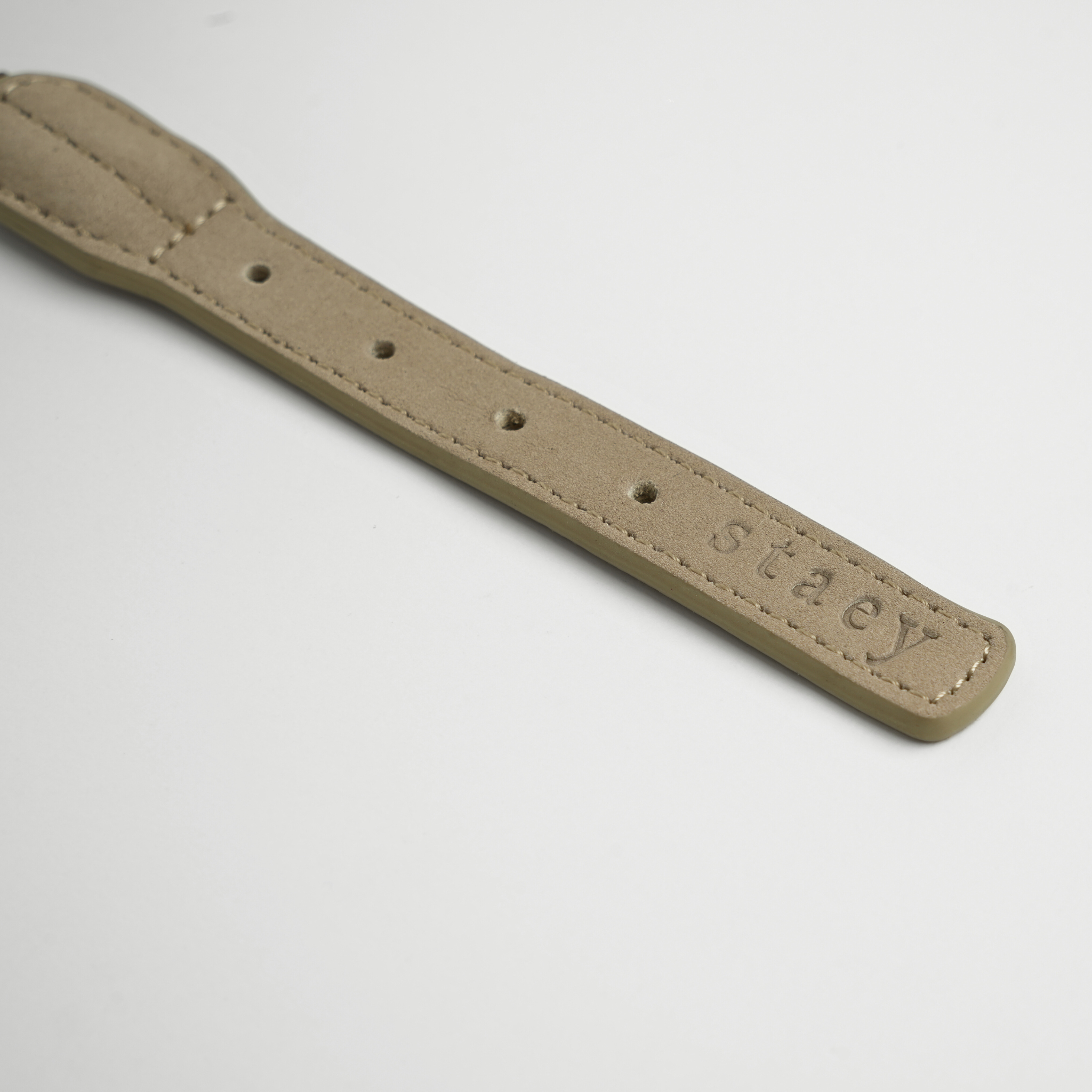 Kaia gevlochten halsband | Taupe