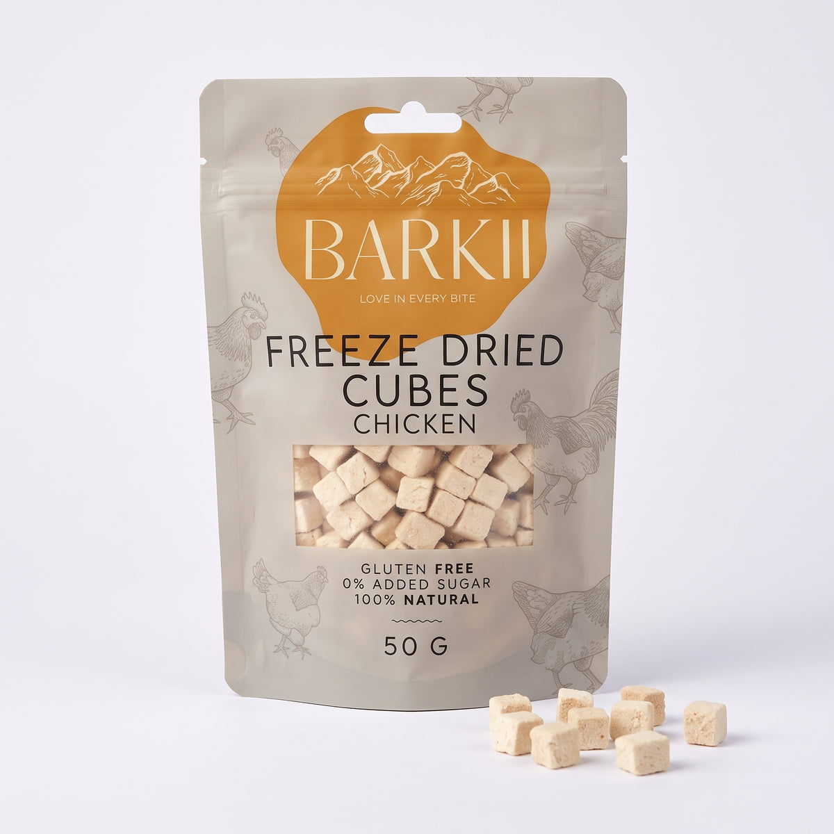 Barkii gevriesdroogde beloningen | Kip | 50 g.
